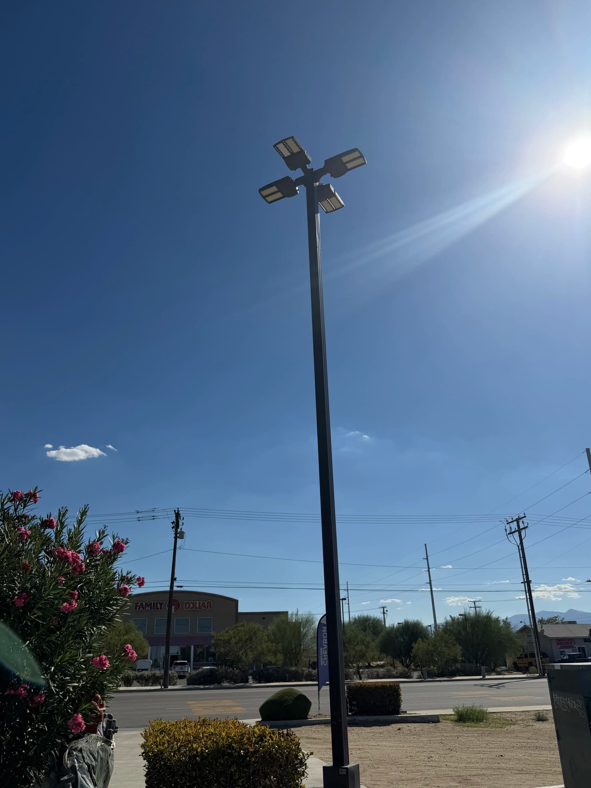 Gallery photos for Parking Lot LED Light Upgrade at June's Market in Adelanto: Image #2