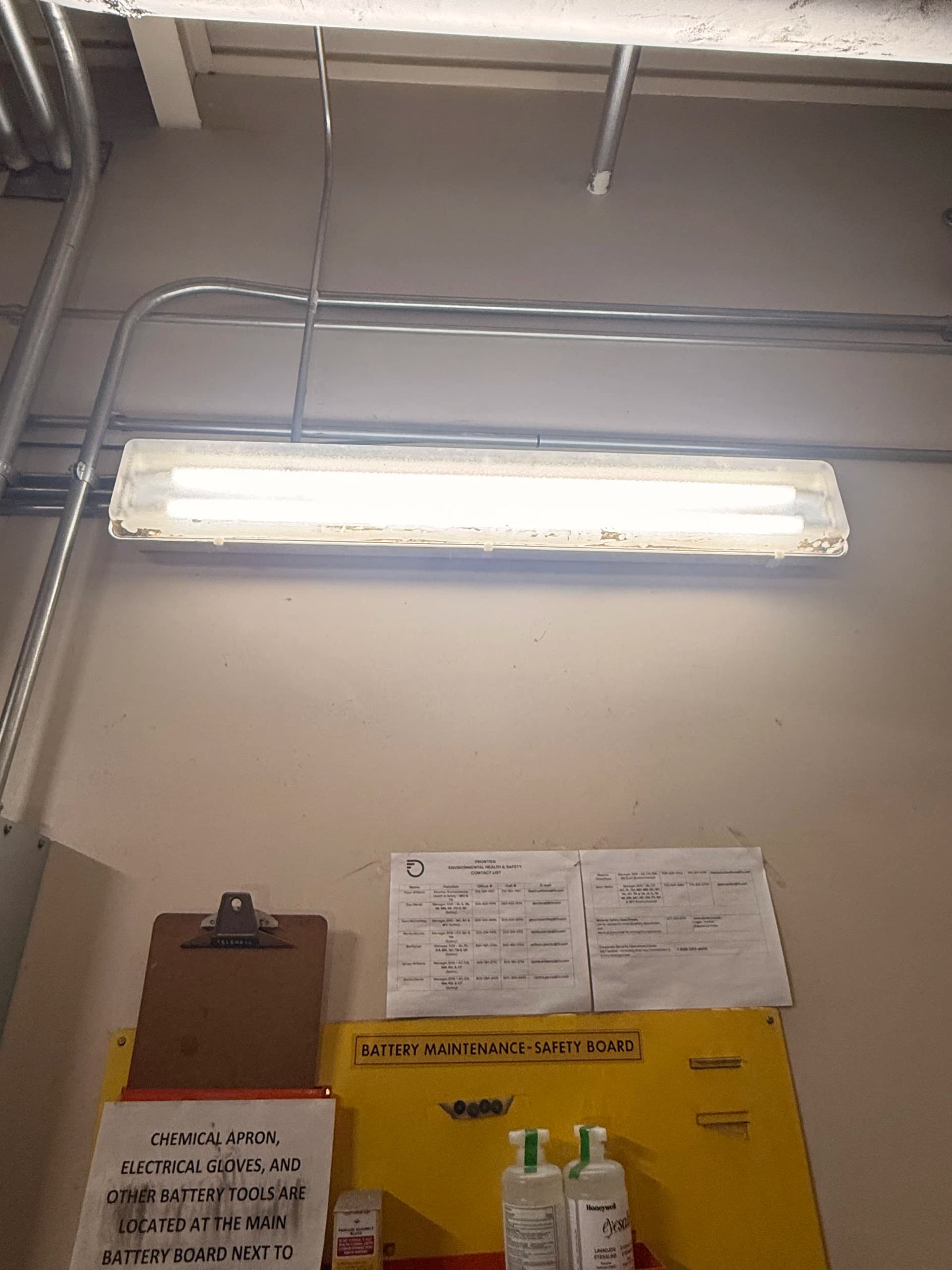 Gallery photos for LED Fixture Upgrade in a Moreno Valley Generator Room: Image #1