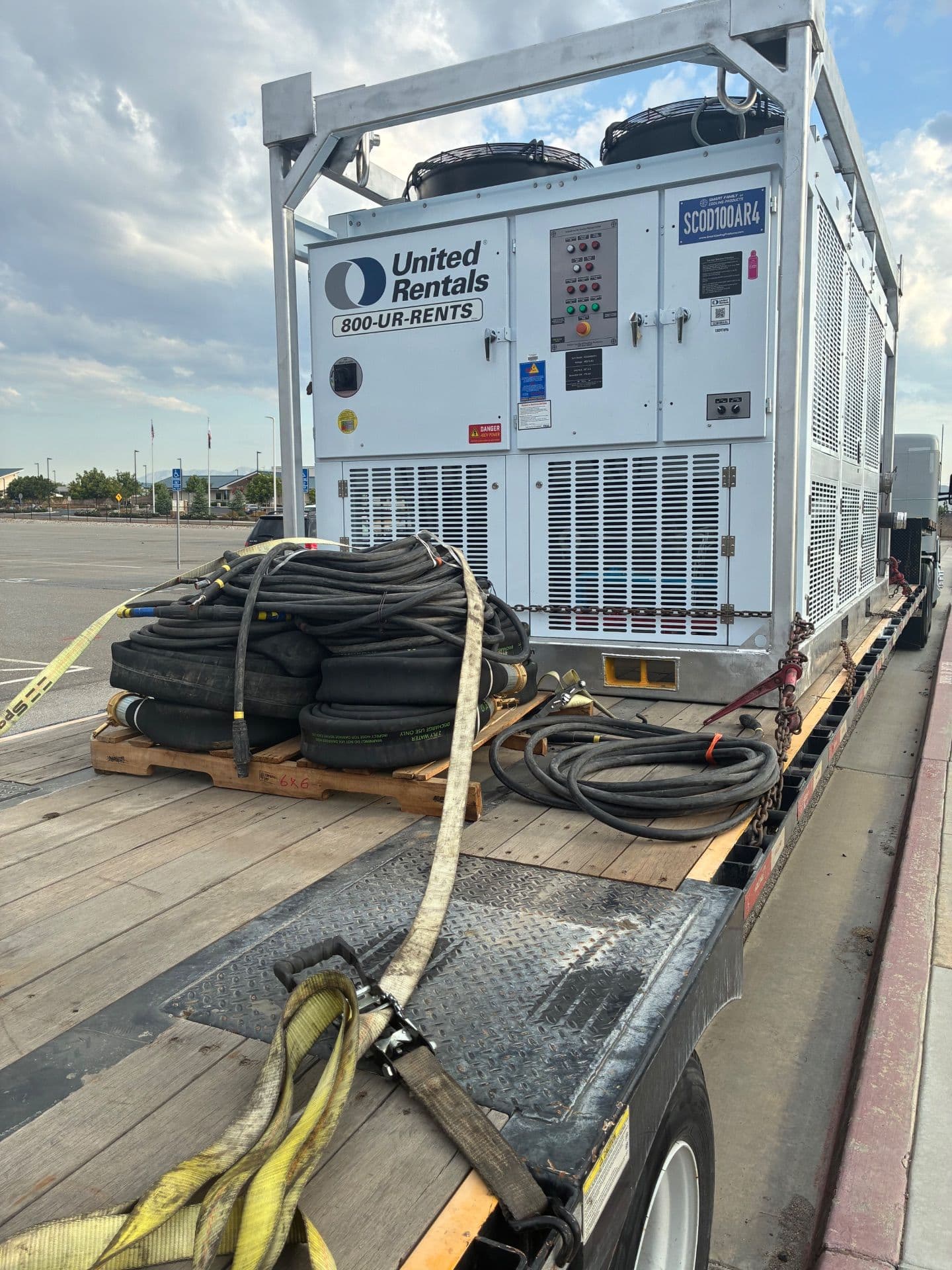 Temporary Power Setup for 480v Chiller in Riverside