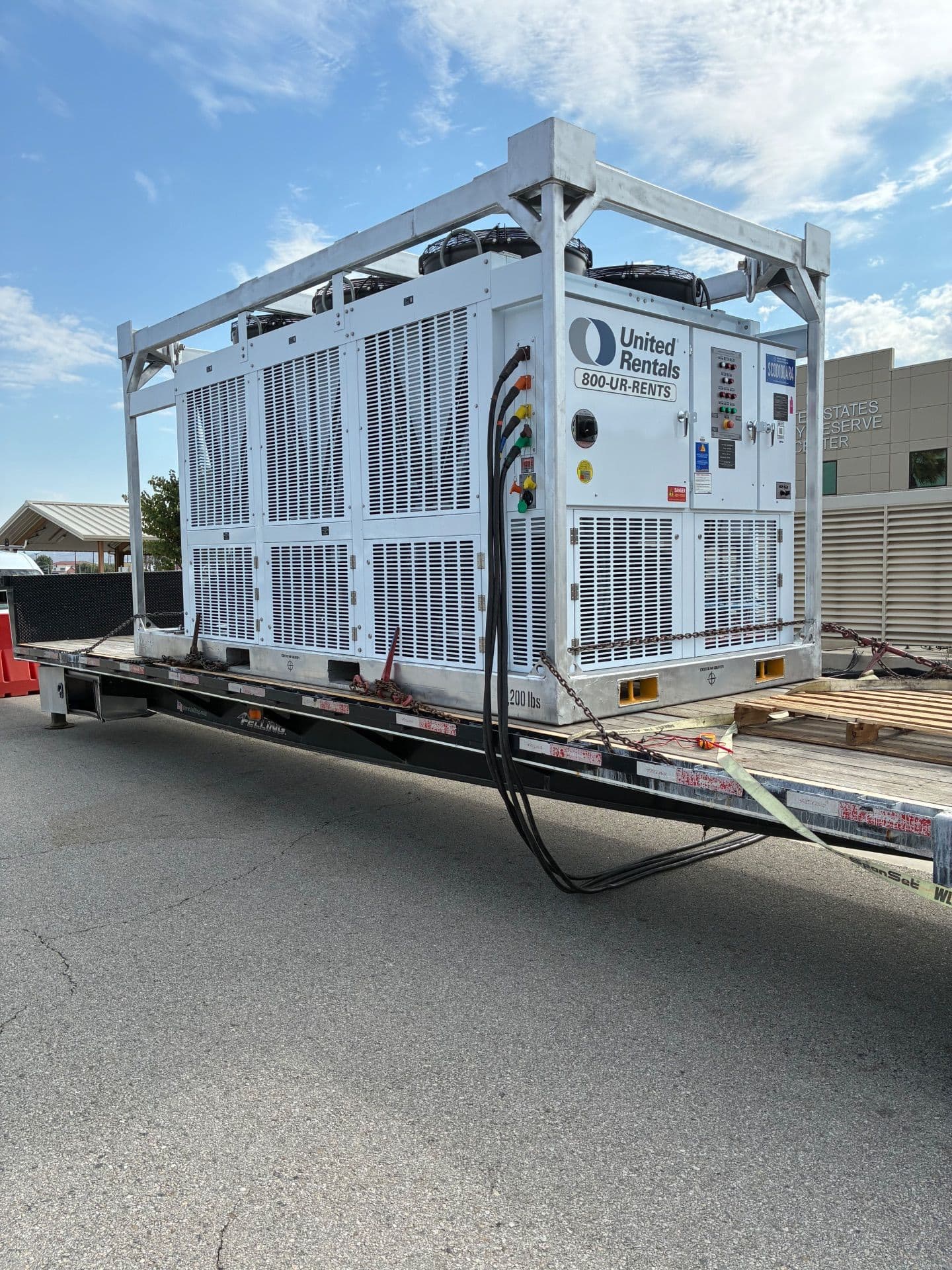 Temporary Power Setup for 480v Chiller in Riverside
