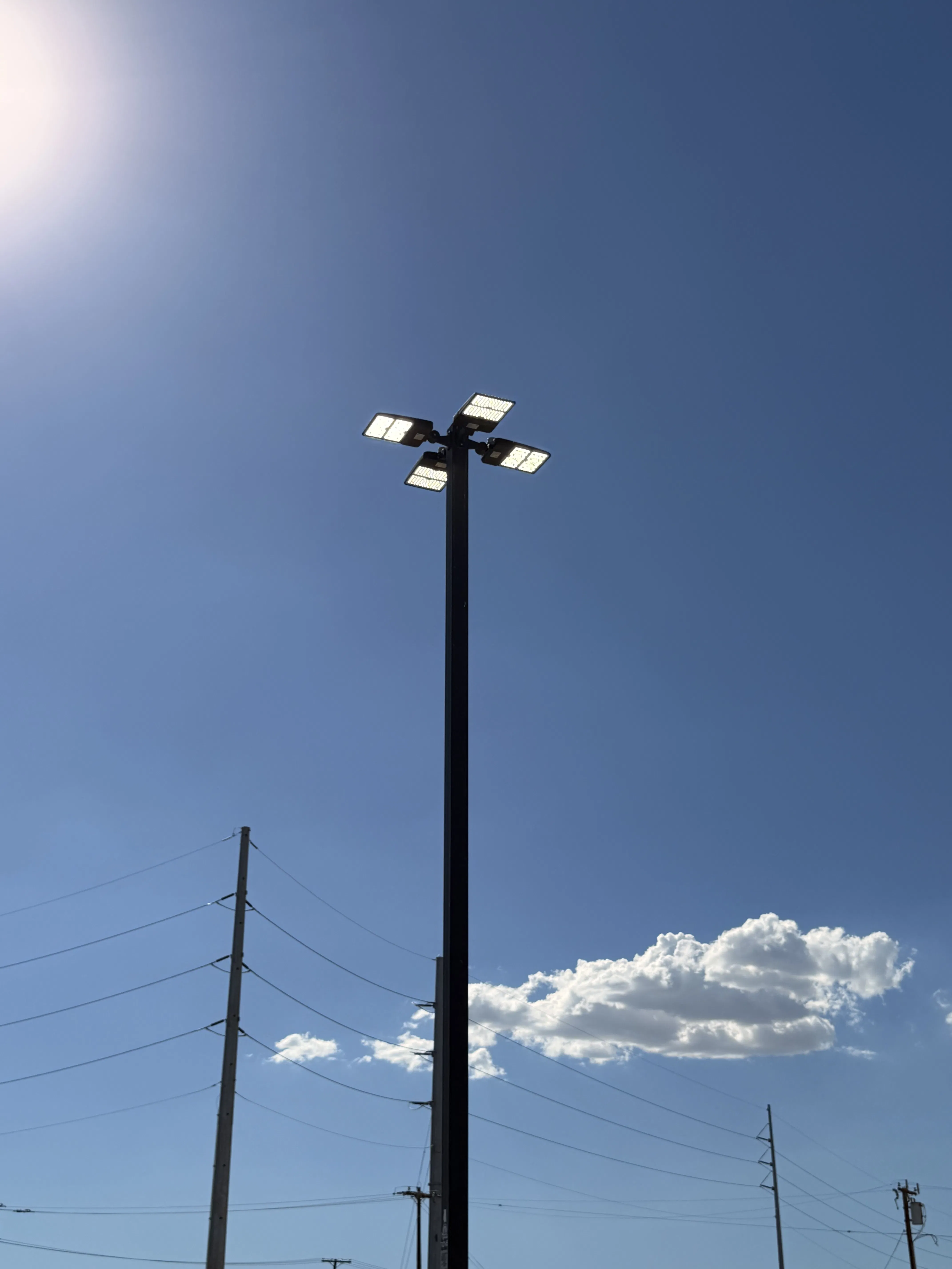 Project Parking Lot LED Light Upgrade at June's Market in Adelanto image