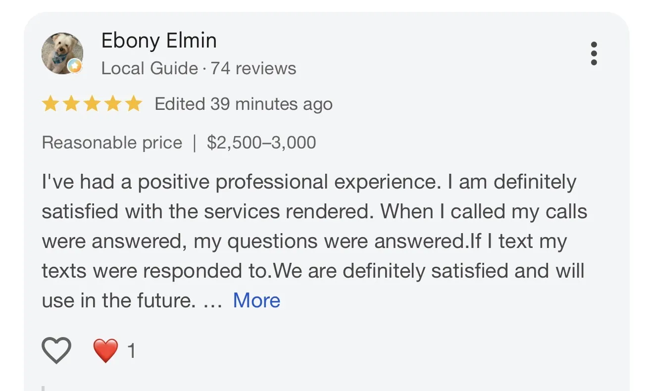 Gallery photos for 5-Star Reviews That Say Everything We Try to Be: Image #1