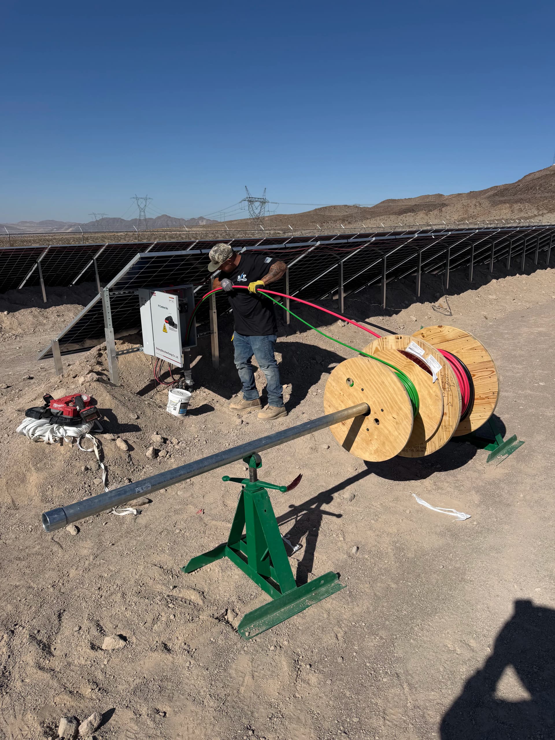 Gallery photos for Solar Feeder Pulls and Array Dressing in Baker: Image #4