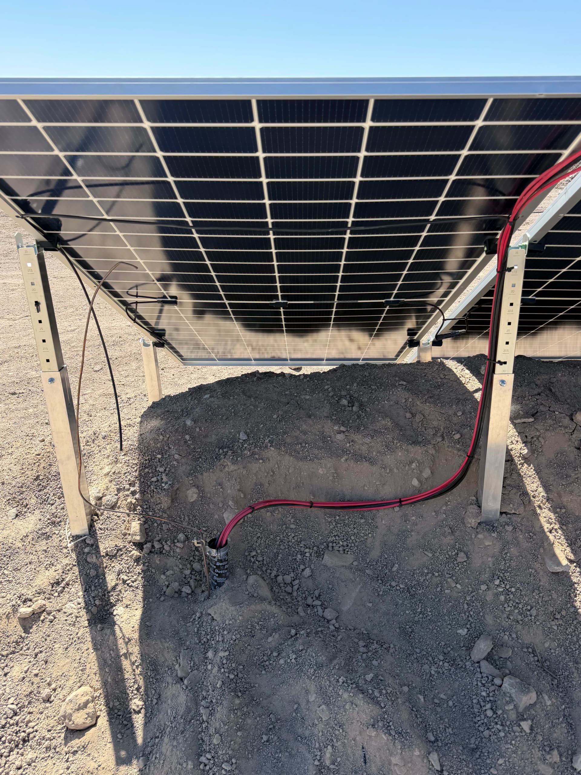 Solar Feeder Pulls and Array Dressing in Baker image