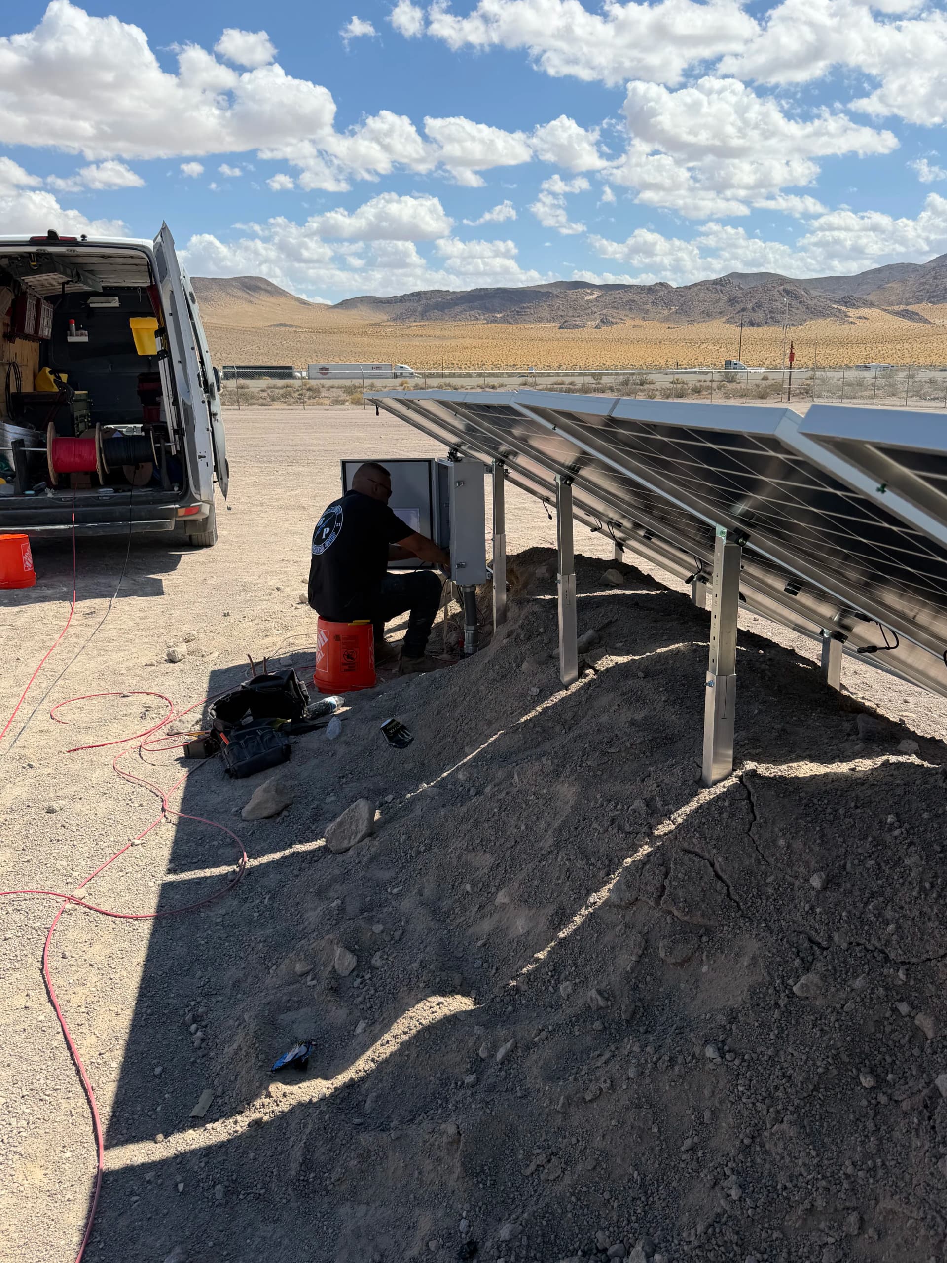 Solar Electrical Work in Full Swing in Baker CA image