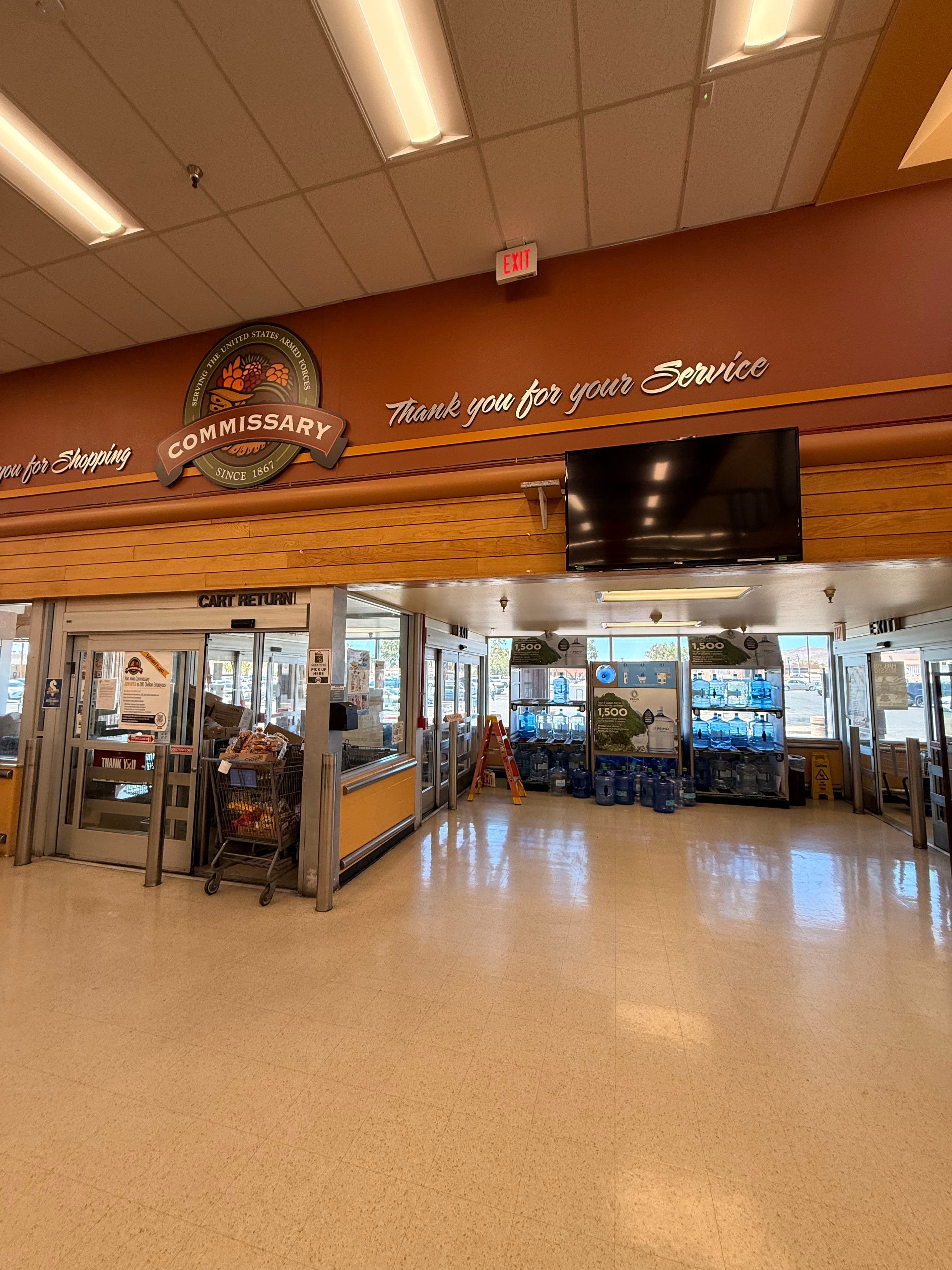 Project Exit Sign Troubleshooting and Repair at Ft. Irwin Commissary image