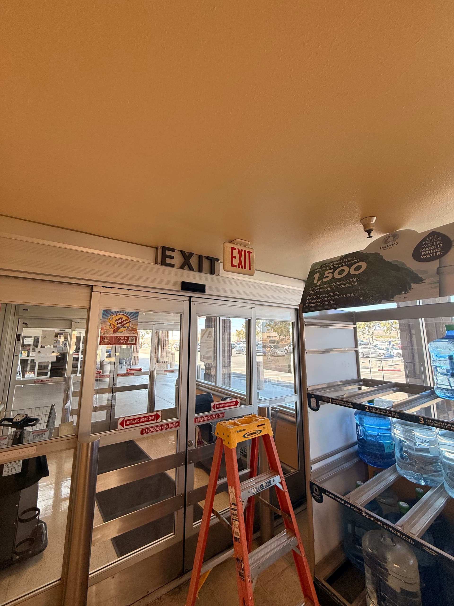 Gallery photos for Exit Sign Troubleshooting and Repair at Ft. Irwin Commissary: Image #3