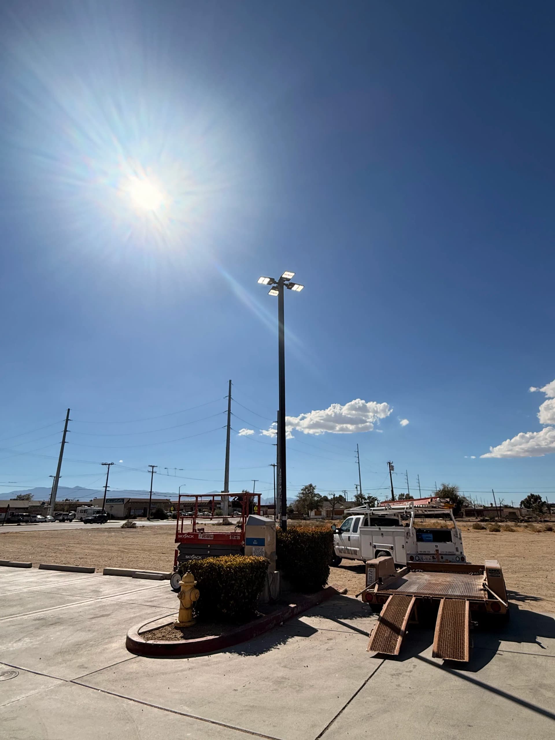 Gallery photos for Parking Lot LED Light Upgrade at June's Market in Adelanto: Image #7