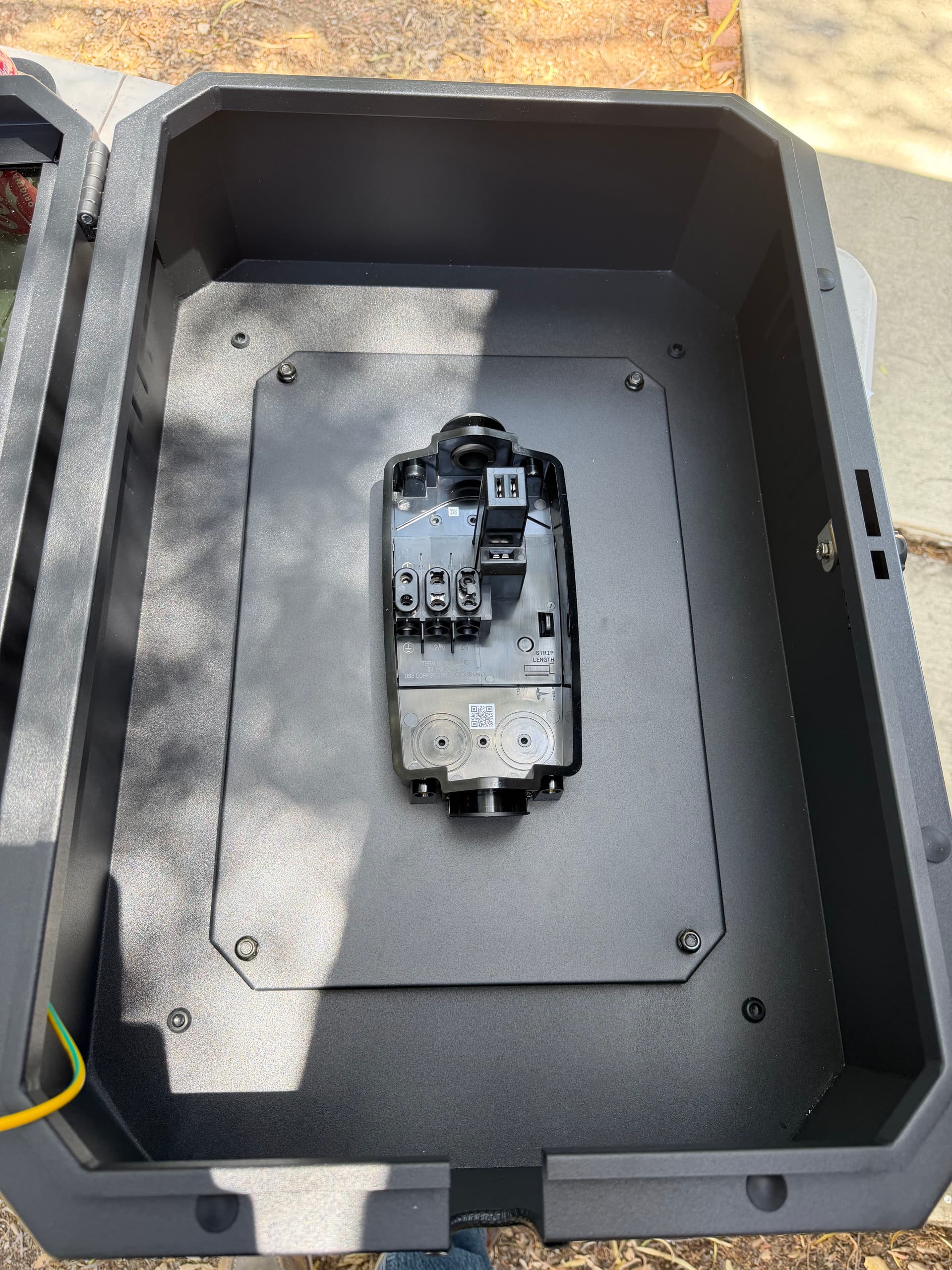 Gallery photos for Tesla Wall Connector Install with Custom Weatherproof Cabinet: Image #2
