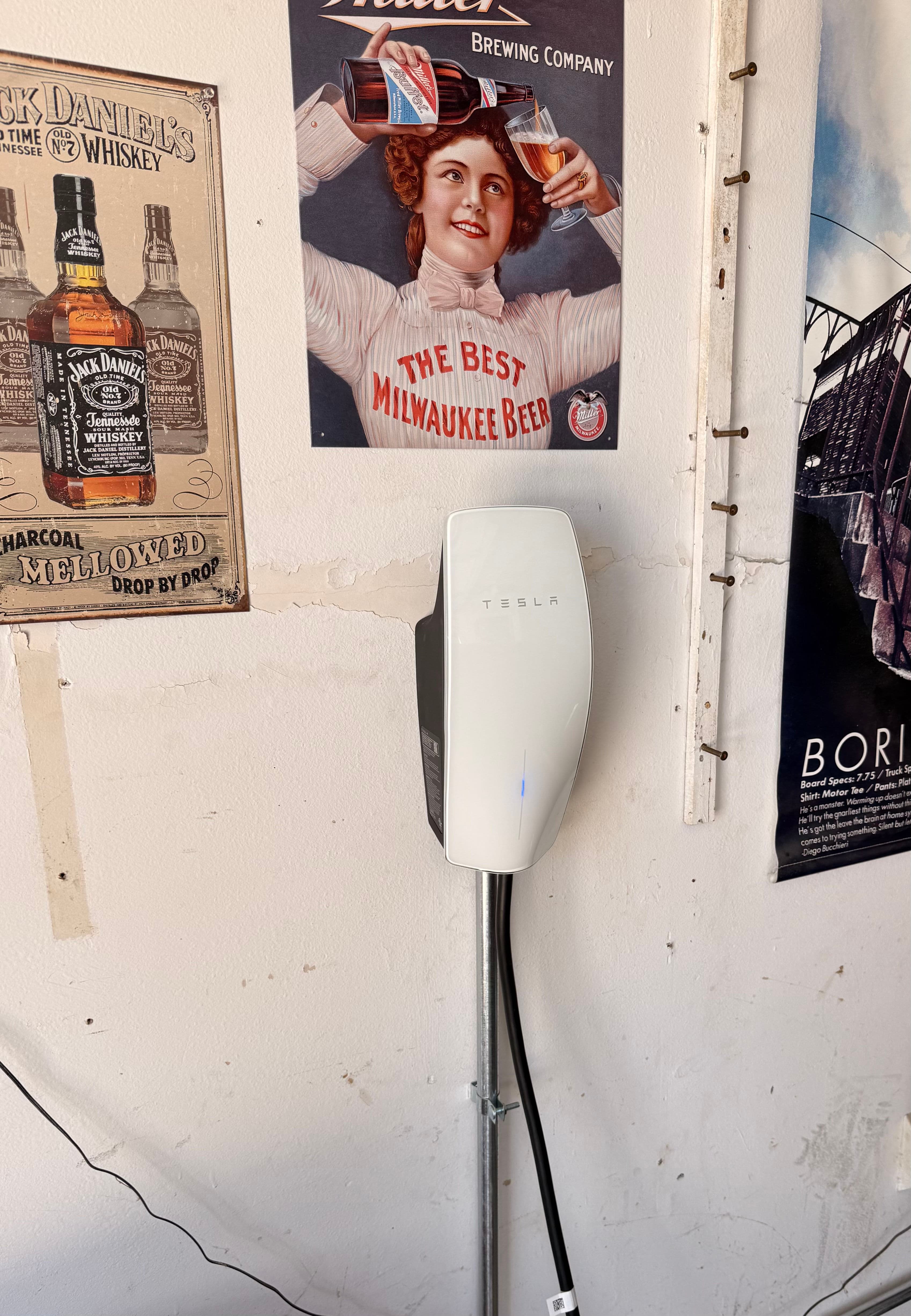 Project Tesla Wall Connector Install Done Right in the Garage image
