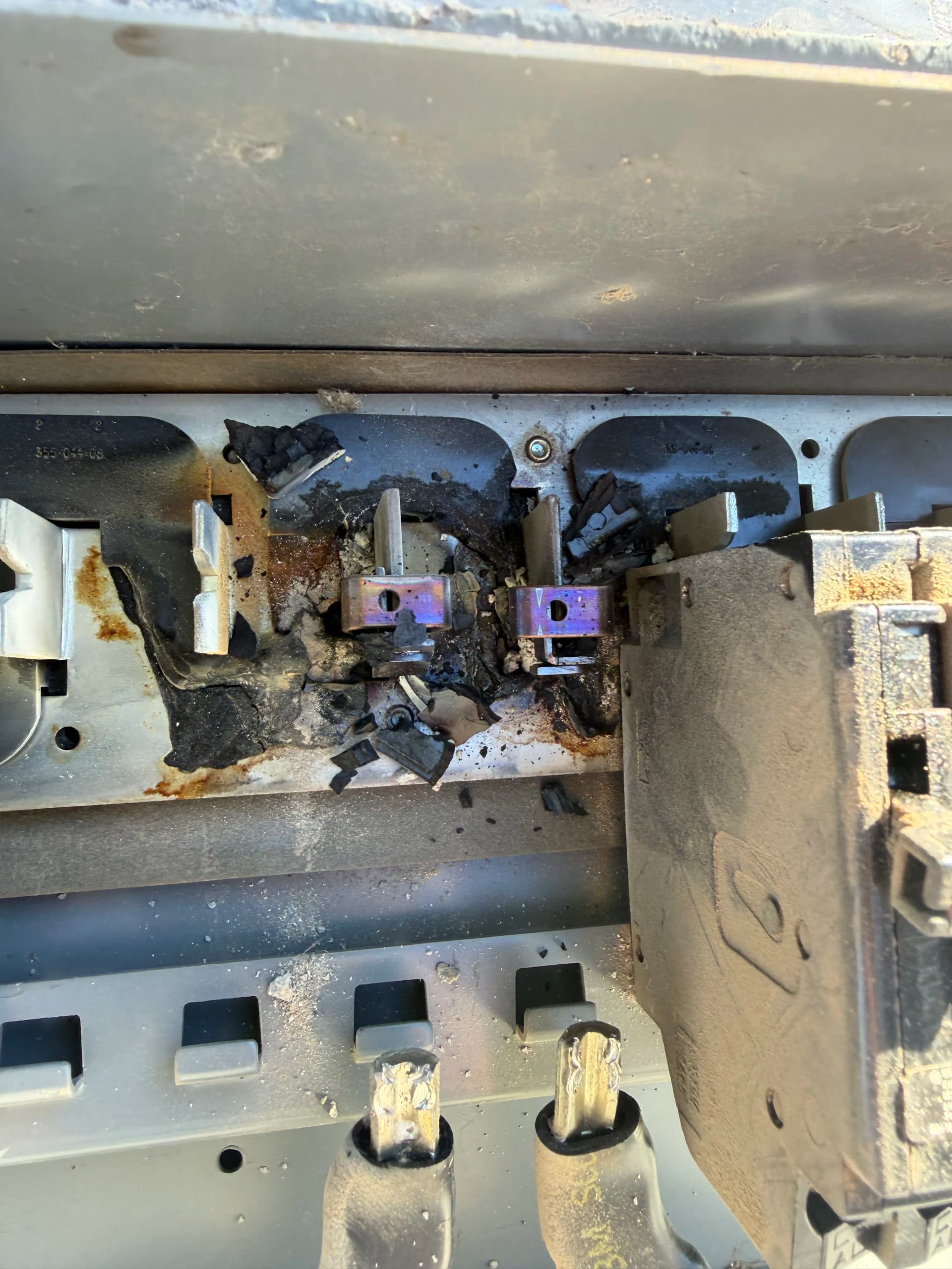 Gallery photos for Melted Main Breaker Discovered During Emergency Call in Hesperia: Image #4