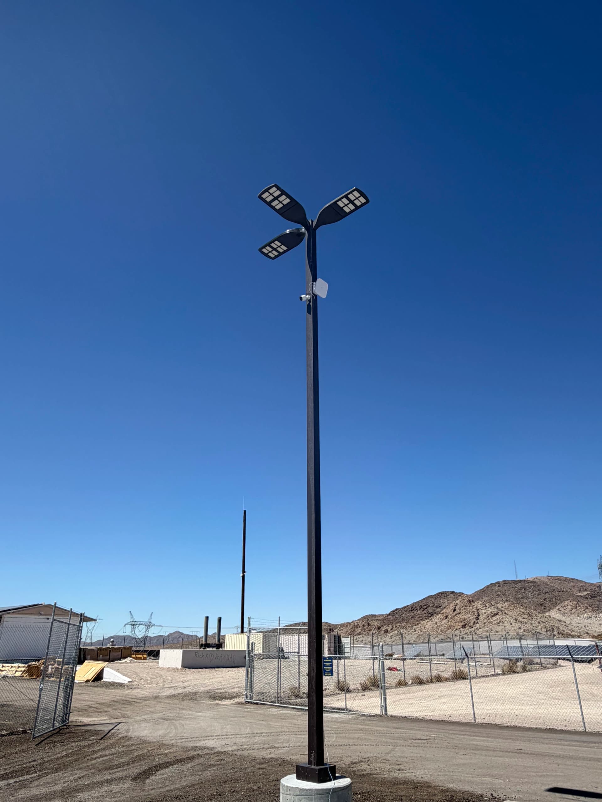 Gallery photos for Site Lighting and Camera Upgrades at PSRR1 in Baker: Image #2
