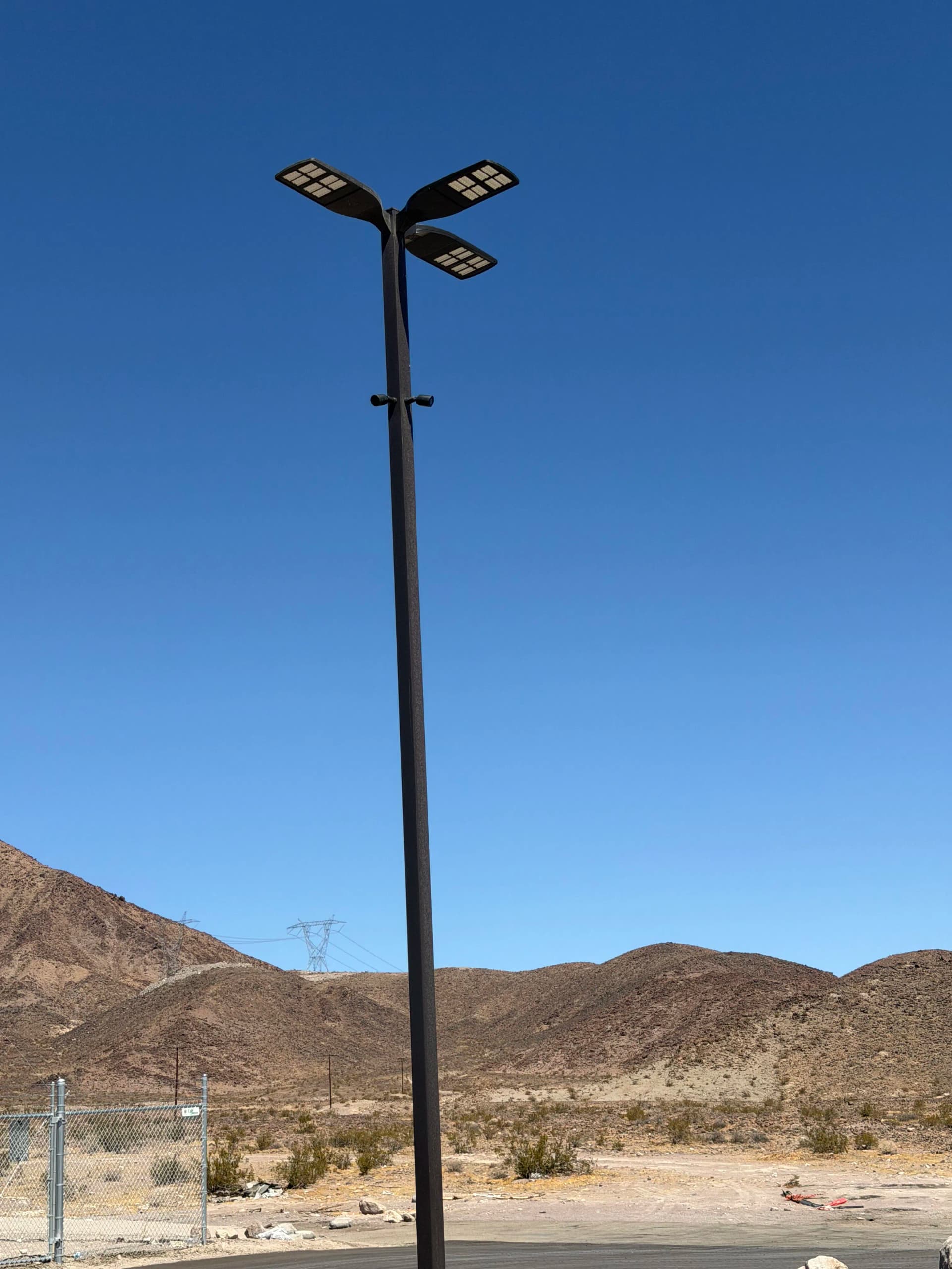 Gallery photos for Site Lighting and Camera Upgrades at PSRR1 in Baker: Image #1