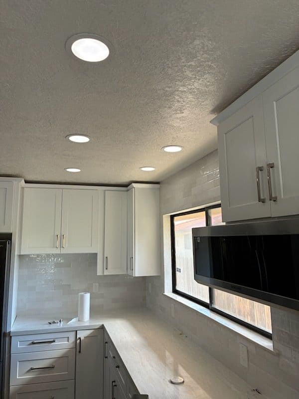 Kitchen Remodel With LED Retrofit and Modern Fixtures