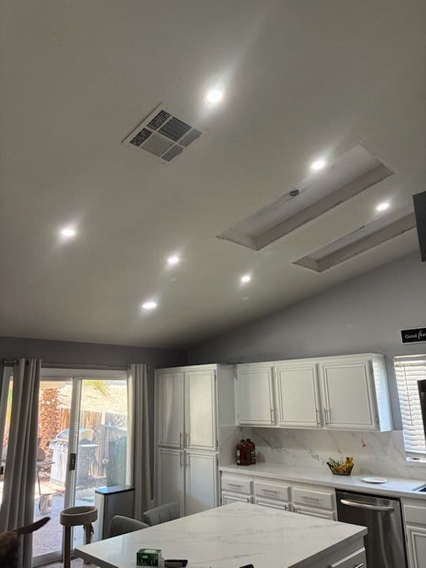 Gallery photos for Recessed Lighting and Chandelier Makeover in Victorville: Image #2