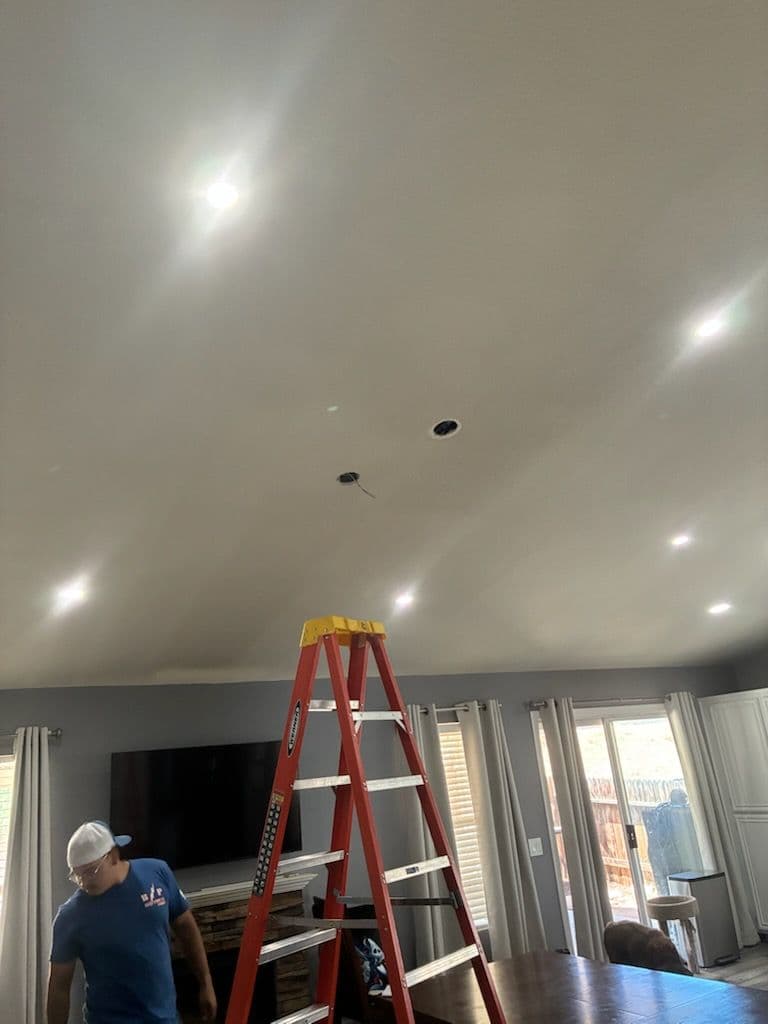 Gallery photos for Recessed Lighting and Chandelier Makeover in Victorville: Image #3