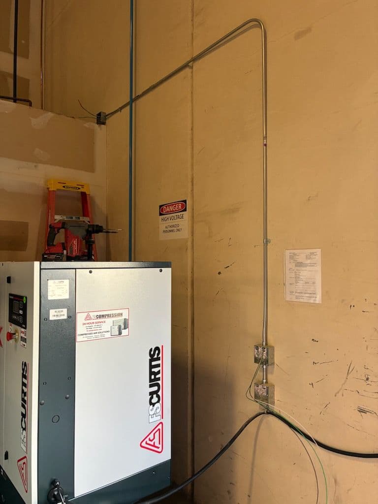 Gallery photos for Switched Outlet Installation for FS Curtis Compressor: Image #1