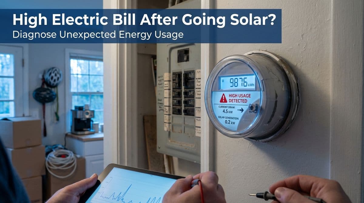 Featured post - High Electric Bill After Going Solar? How to Diagnose It